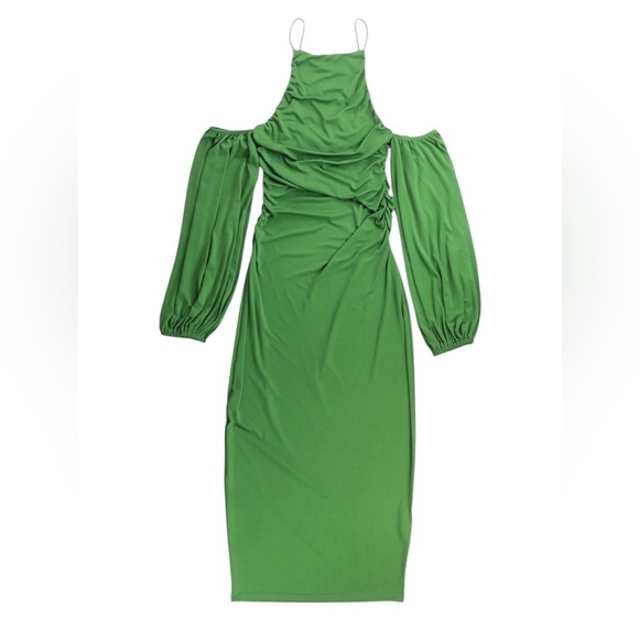 Zara Dresses & Skirts - Zara Green Long Sleeve Dress